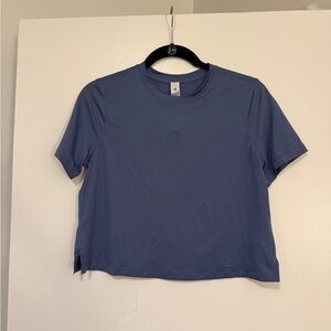 Lululemon Blue Short Sleeve Crop Tee